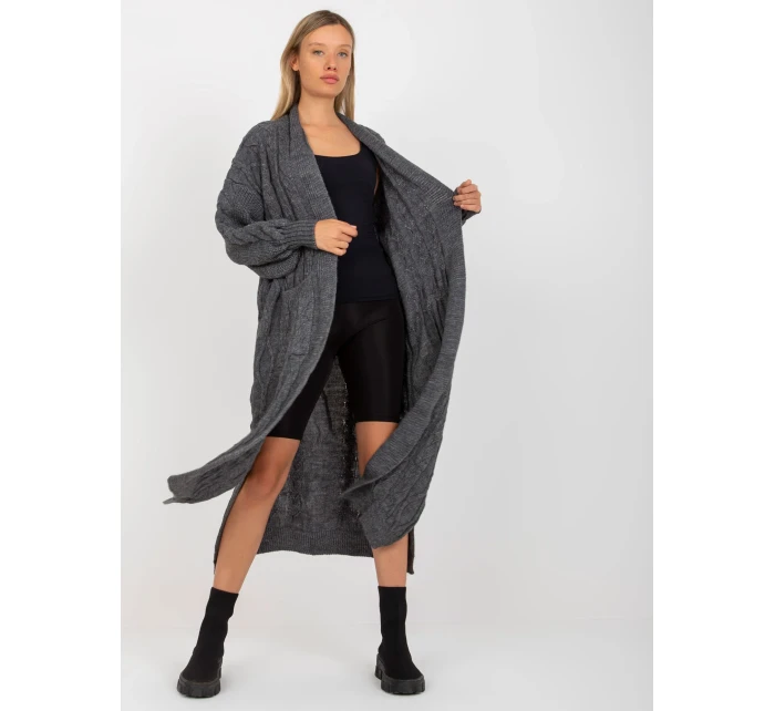 Dámsky sveter LC SW 8032 tmavo šedý