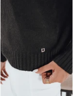 Dámský svetr s polovičním rolákem černý Dstreet model 21991033 - FashionStreet Dámský svetr s polovičním rolákem černý Dstreet model 21991033 - FashionStreet