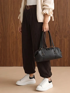Spodnie damskie joggery z paskiem  model 22383535 - FashionStreet