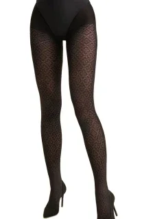 Zimné pančuchy 1218 Dafne čierne - GABRIELLA