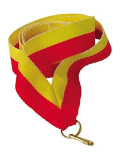 Stuha 11 mm - žltá a červená