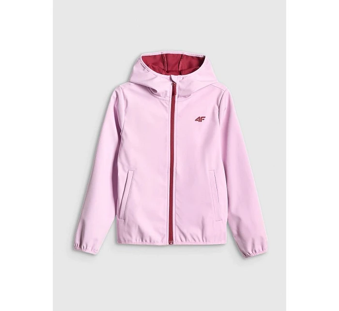 Dievčenská vetruodolná softshellová bunda 5000 s membránou 4F 4FJWSS26TSOFF478-47S