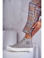 Dámské Tenisky Big Star Vysoké Zateplené Šedé model 21595899 - Big Star Shoes Dámské Tenisky Big Star Vysoké Zateplené Šedé model 21595899 - Big Star Shoes