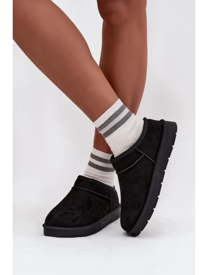 Dámské sněhule s teplým kožíškem černé Serenne Dámské sněhule s teplým kožíškem černé Serenne