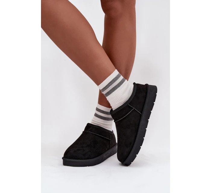 Dámské sněhule s teplým kožíškem černé Serenne Dámské sněhule s teplým kožíškem černé Serenne