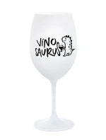 VÍNOSAURUS - bílá sklenice na víno 350 ml
