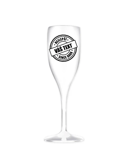 Personalizovaná nerozbitná pohár na prosecco – najlepšie xx SINCE xx Personalizovaná nerozbitná pohár na prosecco – najlepšie xx SINCE xx