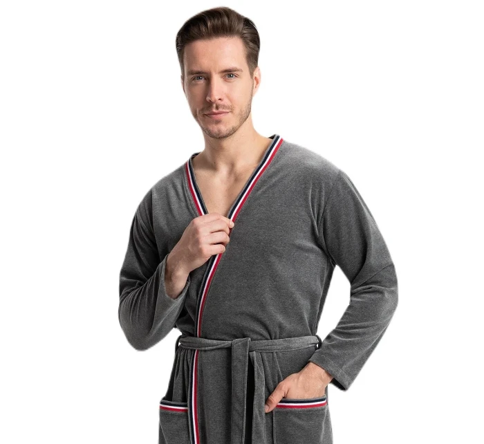 Pánsky župan Luna 854 Velour M-2XL