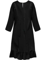 Čierne šaty s volánom (134ART)