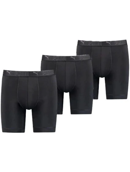 Pánske boxerky Puma Long 3-Pack čierne pohodlné Pánske boxerky Puma Long 3-Pack čierne pohodlné