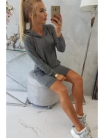 Šaty s kapucí grafitové Šaty s kapucí grafitové