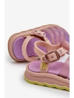 dětské sandálky na suchý zip  fialové model 21661980 - Zaxy