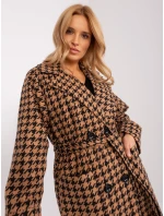 Płaszcz LK PL model 21228956 camelowy - FPrice Płaszcz LK PL model 21228956 camelowy - FPrice