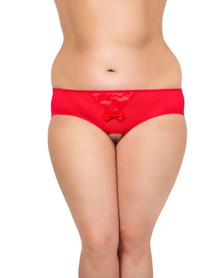 Dámské erotické kalhotky model 21857549 Červená - SoftLine Dámské erotické kalhotky model 21857549 Červená - SoftLine