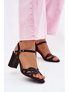 Sandále na podpätku model 226912 Vykročte štýlovo