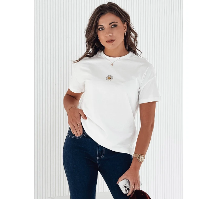 Dámske tričko FLORTA ecru FashionStreet RY2569