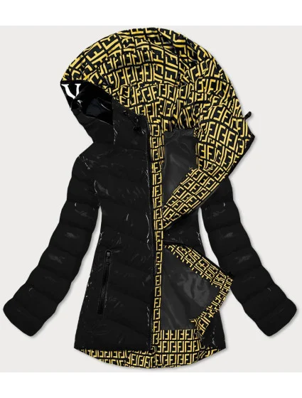BŁYSZCZĄCA KURTKA DAMSKA Z CZARNA model 21243085 - SPEED.A BŁYSZCZĄCA KURTKA DAMSKA Z CZARNA model 21243085 - SPEED.A