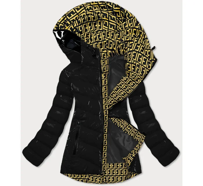 BŁYSZCZĄCA KURTKA DAMSKA Z CZARNA model 21243085 - SPEED.A BŁYSZCZĄCA KURTKA DAMSKA Z CZARNA model 21243085 - SPEED.A