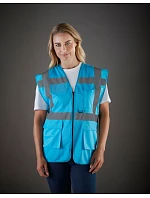 Yoko HVW 801 Hi-Vis multifunkčná vesta 79.W801 červená/čierna Yoko HVW 801 Hi-Vis multifunkčná vesta 79.W801 červená/čierna