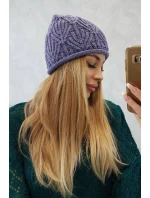 Dámska čiapka Leaves K245 fialová