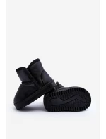 Dětské zimní boty s podšívkou z kožešiny černé model 21645787 - Boto