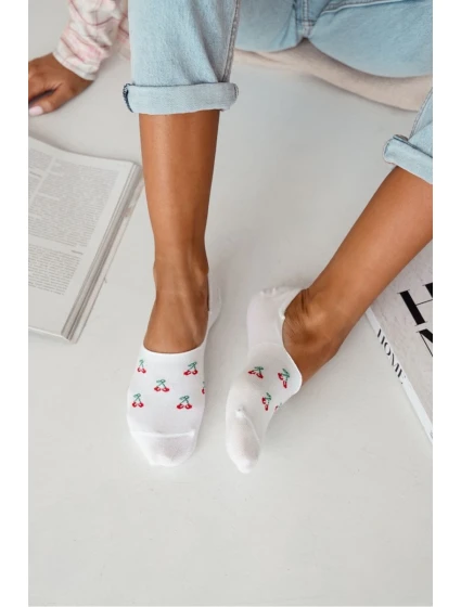 Dámské Ponožky Bavlněné Malé Bílé model 21697627 - Milena Dámské Ponožky Bavlněné Malé Bílé model 21697627 - Milena