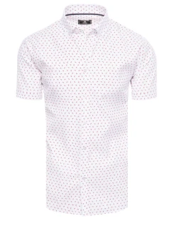 Pánské bílé tričko s krátkým rukávem Dstreet model 21969105 - FashionStreet