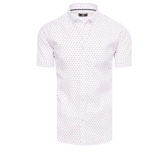 Pánské bílé tričko s krátkým rukávem Dstreet model 21969105 - FashionStreet