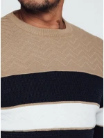 Pánsky tmavomodrý sveter FashionStreet WX2284