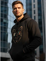 Pánska mikina s kapucňou bear black FashionStreet NX0041B