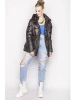 Dámska páperová bunda čierna (ag6-26)