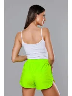 Dámske športové šortky v neónovo zelenej farbe (8K951-153) Dámske športové šortky v neónovo zelenej farbe (8K951-153)