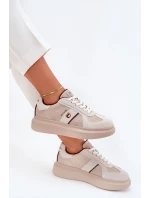 Dámské Kožené Tenisky Na Platformě Daniel Just Dare Béžové model 21703372 - Daniel Lopez Just Dare