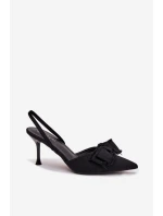 Sandále na podpätku model 224467 Krok vo veľkom štýle Sandále na podpätku model 224467 Krok vo veľkom štýle