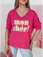 Dámská halenka s potiskem fuchsiová Dstreet model 21988805 - FashionStreet