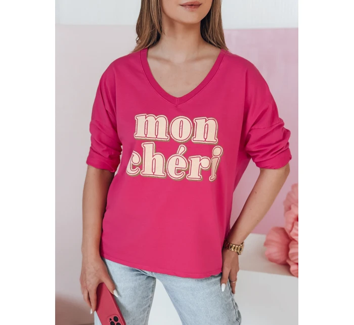Dámská halenka s potiskem fuchsiová Dstreet model 21988805 - FashionStreet