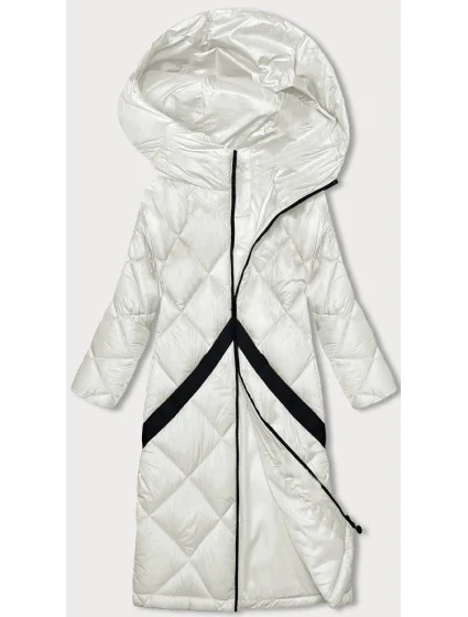 Prošívaná dámská zimní bunda v barvě ecru model 21245923 - Z-DESIGN