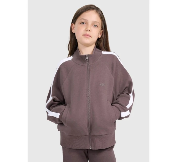 Dívčí mikina s kapucí model 21730562 - 4F Dívčí mikina s kapucí model 21730562 - 4F