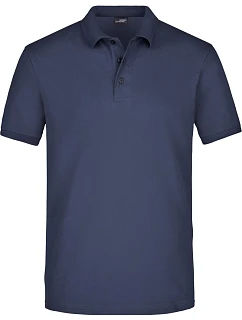 Daiber JN 710 Pánske elastické polo tričko s piké vzorom 02.0710, tmavomodré