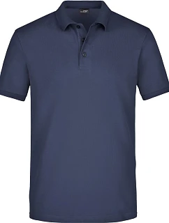JN 710 Pánské elastické piqué polo model 22488623 navy - Daiber