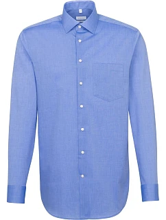 Seidensticker Shirt Regular LSL Košeľa s dlhým rukávom 78.3000 stredne modrá