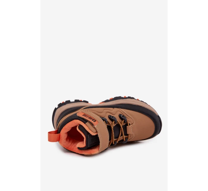 Dětské zimní boty na suchý zip Big Star model 21706132 Hnědé - Big Star Shoes