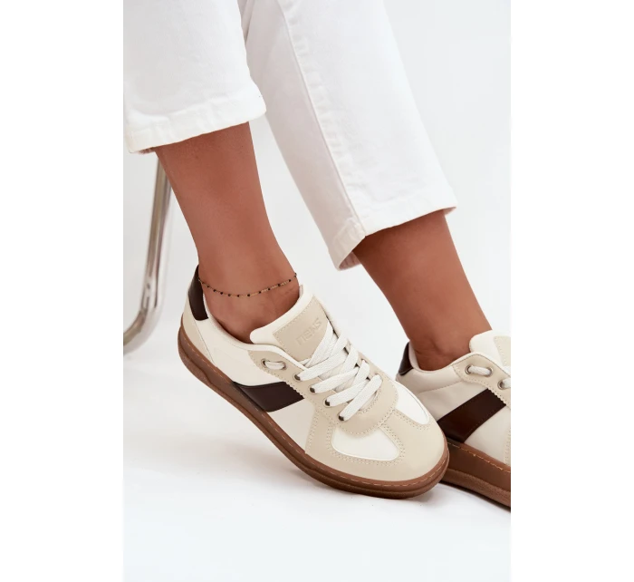 Dámské tenisky na platformě béžové model 21711957 - Boto