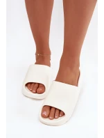 Dámské pantofle na platformě Ecru Olyria Dámské pantofle na platformě Ecru Olyria