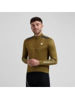 Rogelli dres s dlhým rukávom MONO hnedý S