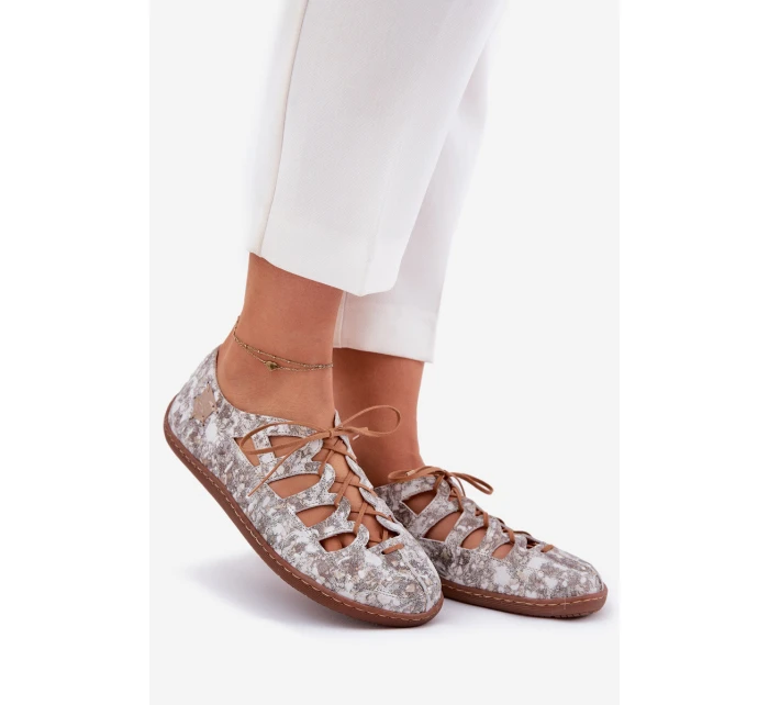 Kožené Baletky S  Zlaté model 21692609 - Maciejka