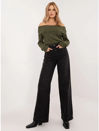 Spodnie jeans model 20612232 czarny - FPrice Spodnie jeans model 20612232 czarny - FPrice