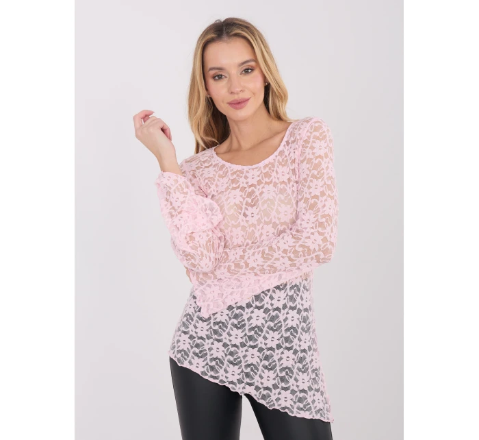 Bluzka PM BZ model 21821368 jasny różowy - FPrice Bluzka PM BZ model 21821368 jasny różowy - FPrice