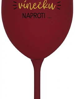 Najprv musím zjesť toto víno... - burgundský pohár na víno 350 ml
