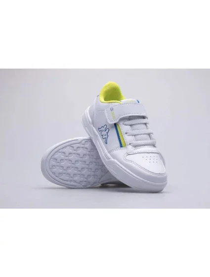 Detské topánky Marabu II K Jr 260817K-1060 Biela so žltou - Kappa Detské topánky Marabu II K Jr 260817K-1060 Biela so žltou - Kappa